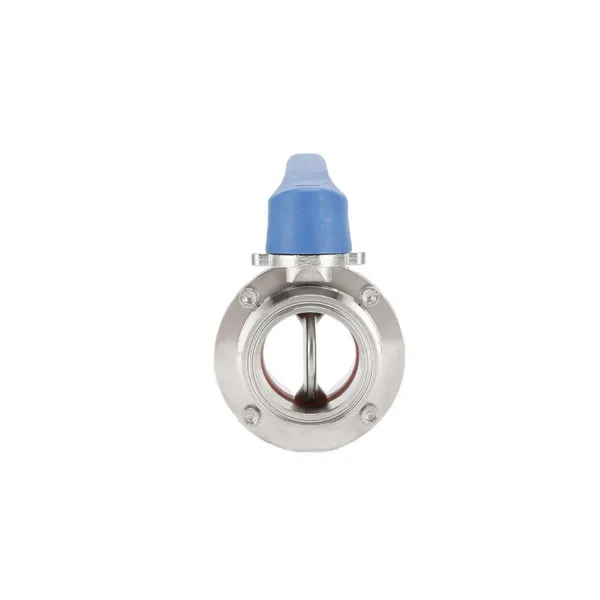 Fast Loading Open Hygienic Grade New Arrival Manual OEM High Quality Stainless Steel 304/316L Sanitary Duckbill Butterfly Valve photo-3