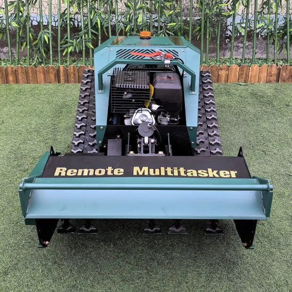 Vigorun Industrial Grade Gasoline Electric Hybrid RC Lawn Mower Robot With 200 Meters Long Distance Control and Flail Cutting