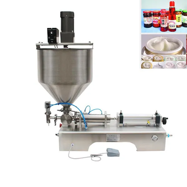 MO-Qdmdch High Accuracy Paste Filler With Agitator for Commercial Food Sauce Jam Cosmetic Cream BZ010 Filling Machine photo-3