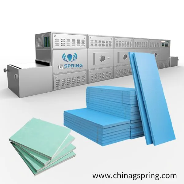 Industrial Gypsum Board Microwave Drying Machine Construction Material Continuous Dryer Equipment