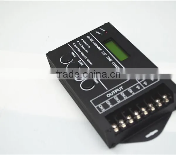 Time Programmable LED Dimmer DC12V/24V 5Channel Total Output 20A photo-2