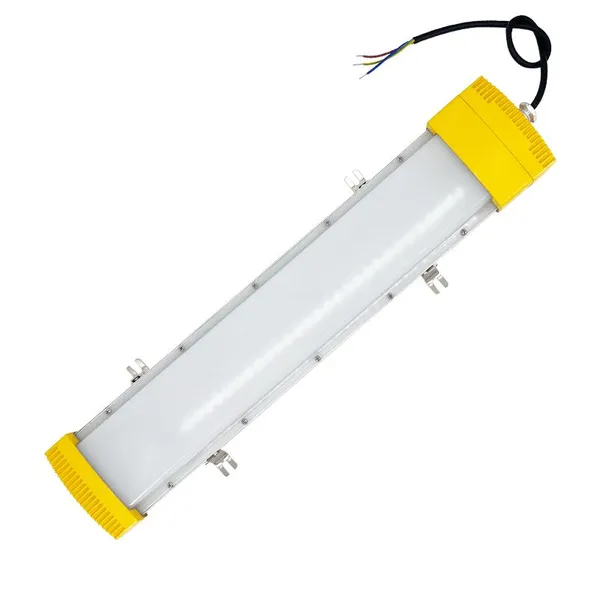 Industrial Explosion Proof Tube Light, Shatterproof PC Cover Flameproof Fluorescent Fixture, Corrosion Resistant for Chemical Plant