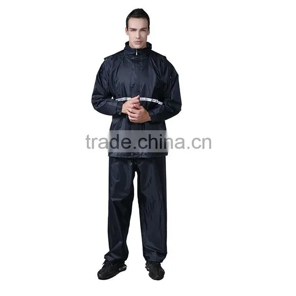 Adult Motor Cycle Reflective Yarn Raincaot photo-3