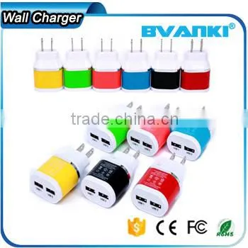 Top High Quality Wholesale Dual Port DC Wall Charger 5V 2.1A Travel Charger 5 Volt 2.1amp Micro Usb Charger Online Shopping photo-4