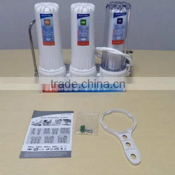 High Quality Lower Price Kitchen Use Easy 3 Stage Water Filter Machine photo-4