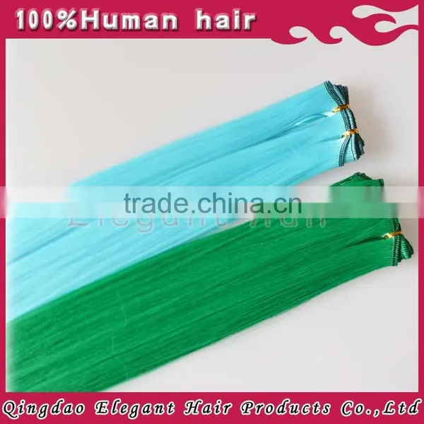 2014 New Full Cuticle Beautiful Colors Qingdao Synthetic Hair Weft