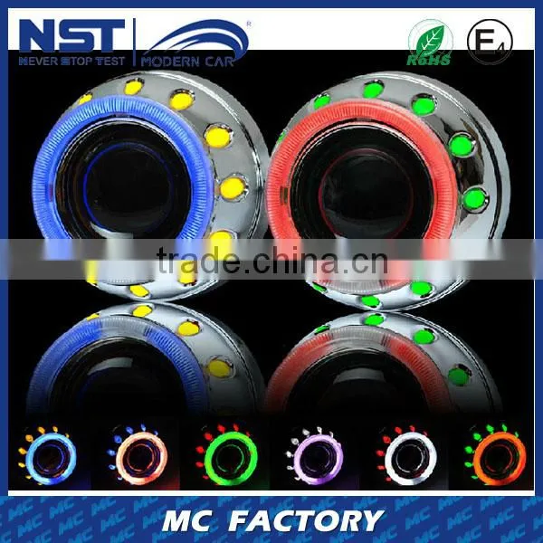 Newest Wholesell Auto Bi-xenon Hid Projector Lens Light Angel Eyes