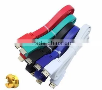 Flat HDM Cable HDM 1.4V 1080p 3D photo-3