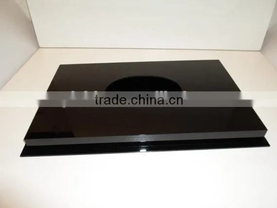 Customized Rugby Ball Display Case Full Size Acrylic With Black Acrylic Base photo-3