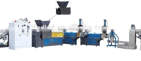 Poland Hot Sale 3 Stages Finger Type Force Feeder Plastic Film Recycling Machine