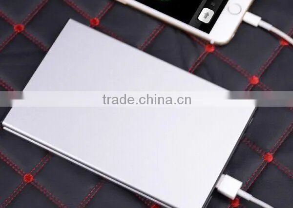 AWC834 2a Charger 12mm Ultrathin 20000mah Metal Dull Polish 2 Power Bank Charger Usb photo-5