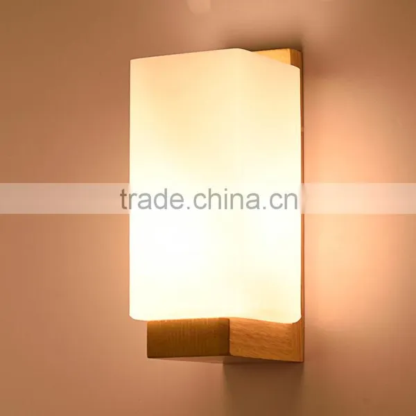 Rectangle Milk White Glass Stair Wall Lamp Home LED Bedside Wall Lamp Quality Choice