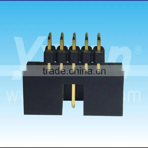 Dongguan Yxcon 2.54mm Pitch Dual Layer Dual Row Straight Box Header Connector photo-2