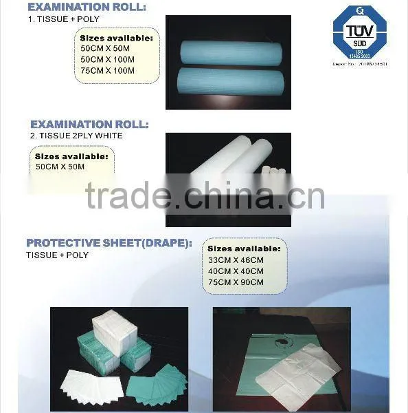 Hospital Supplies Examination Paper Roll