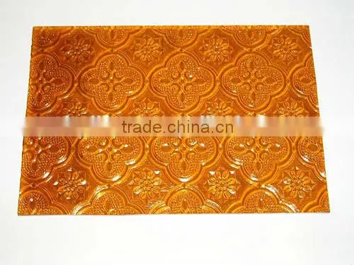 3-6mm Tinted Pattern Glass/decorative Glass /rain /flora Glass / Map /aqualite Nashiji Designed Pattern Glass photo-5