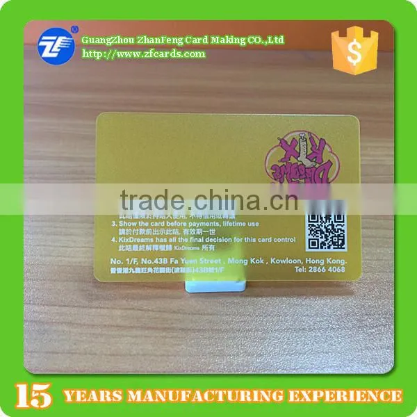Cr80 30mil Transparent Frosted Plastic Business Cards photo-5