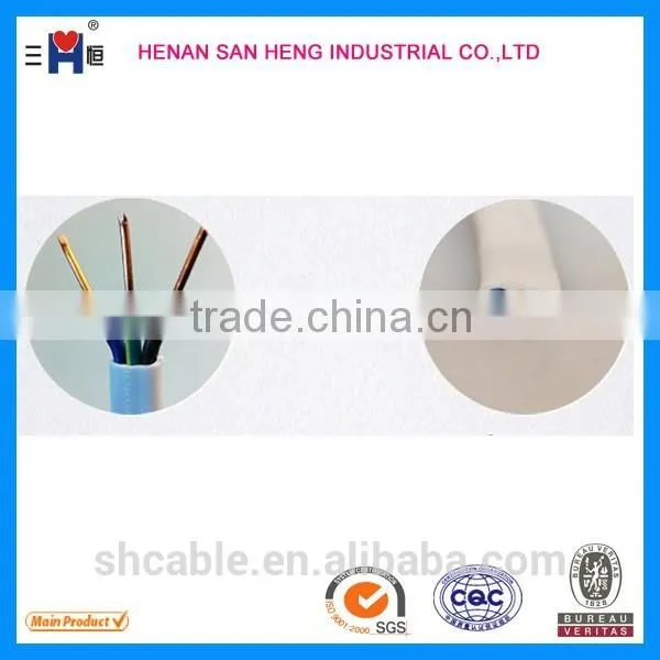 China Goods Wholesale PVC Flat Electric Twin and Earth Cable photo-4