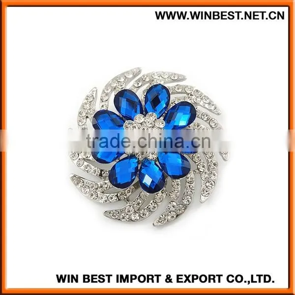 2015 New Design Flower Rhinestone Brooch, Metal Brooch,flower Brooch photo-6