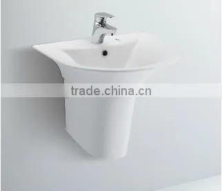 L208F Washbasin With Half Pedestal Sanitary Ware Ceramics Bathroom Design