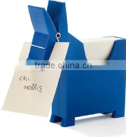 Pony Desktop Memo Note Holder Stand Office Gift With Pen Clip,Bk4111 photo-3