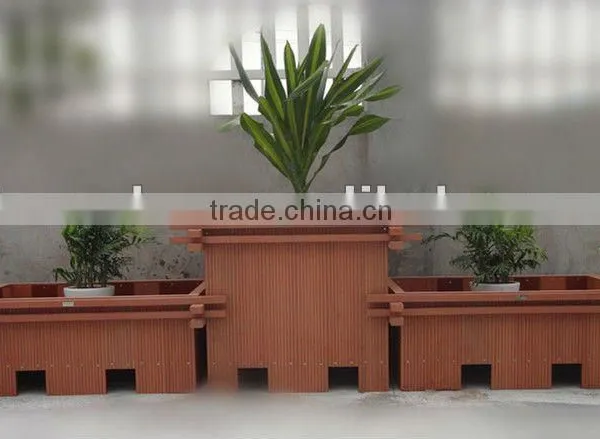 2012 WPC New Material Anticorrosive Flower Box For Park Facilities
