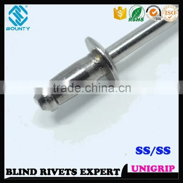 QUALITY FACTORY HIGH SHEAR AND TENSILE STRENGTH 316 STAINLESS STEEL UNI-GRIP BLIND POP RIVETS photo-5