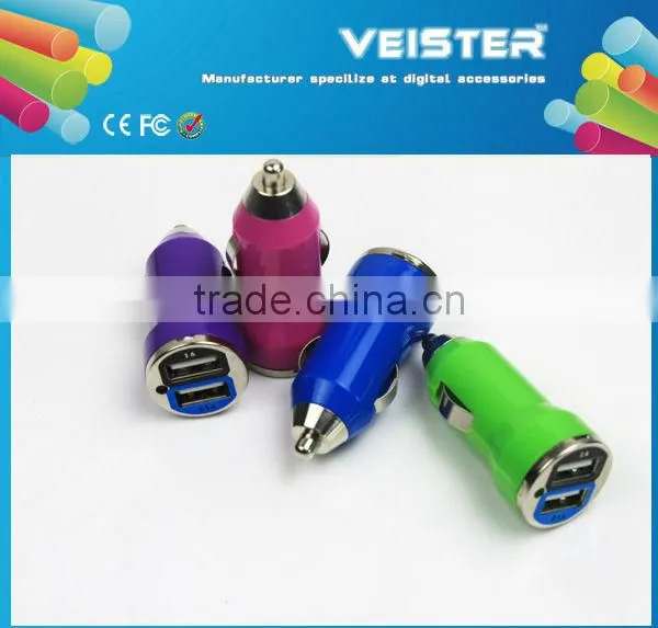 Powerful White 2.1A Dual USB Port Car Charger Adapter For IPhone 6 & 6 Plus 5S 5C 5 From Veister photo-5