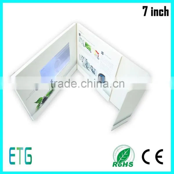 Digital Video Player Greeting Cards With LCD Screen for Gifts & Promotion, Customer Download Their Own Video photo-3