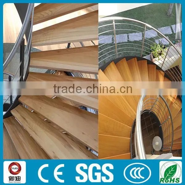 Modern Residential Steel Wood Curved Stair photo-2