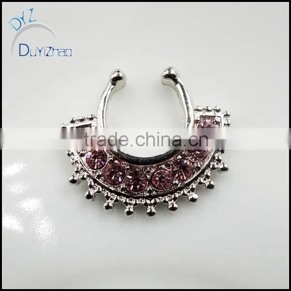 Fashion Septum Clicker Non Piercing Nose Ring photo-2
