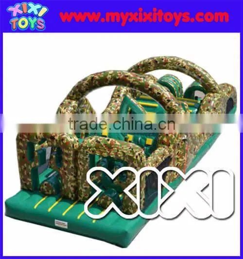 2016 Popular Army Inflatable Obstacle Course for Children