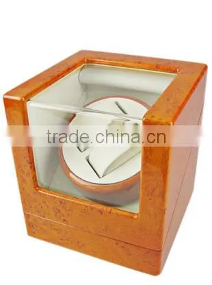 Nice Orange Custom Printing Wooden Watch Winder Boxes Automatic photo-3