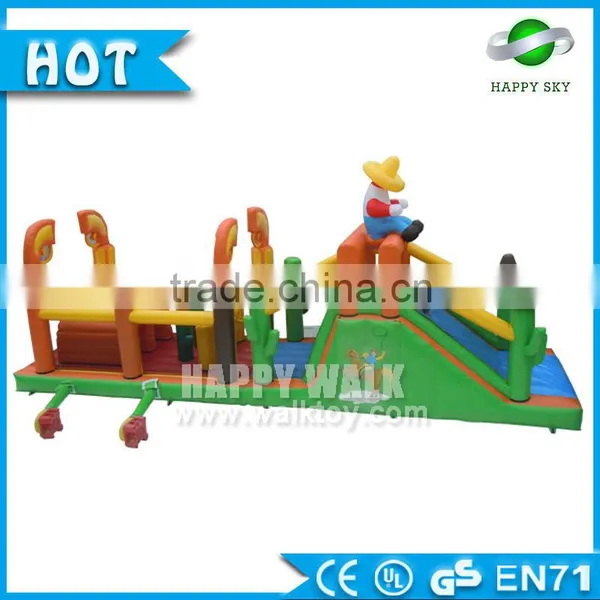 Best Selling Inflatable Joust! 0.55mm PVC 12*4m Cheap Inflatable Obstacle Course, Adult Inflatbale Obstacle for Sale photo-3