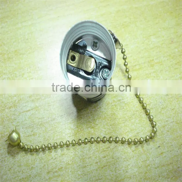 Wall Lamp E27 Lamp Socket With Pull Chain Switch photo-2