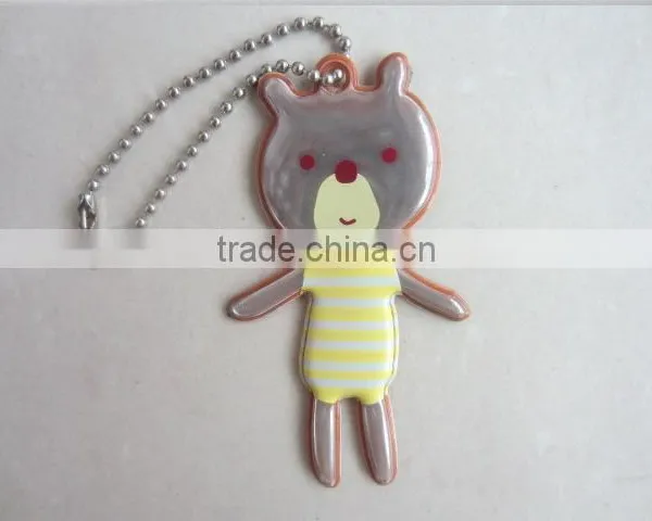 Promotional Gift Reflective PVC Keychain photo-2