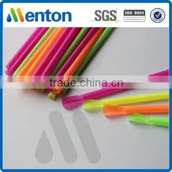 Colorful Hot Sales Plastic Spoon Straw Manufacturer photo-2