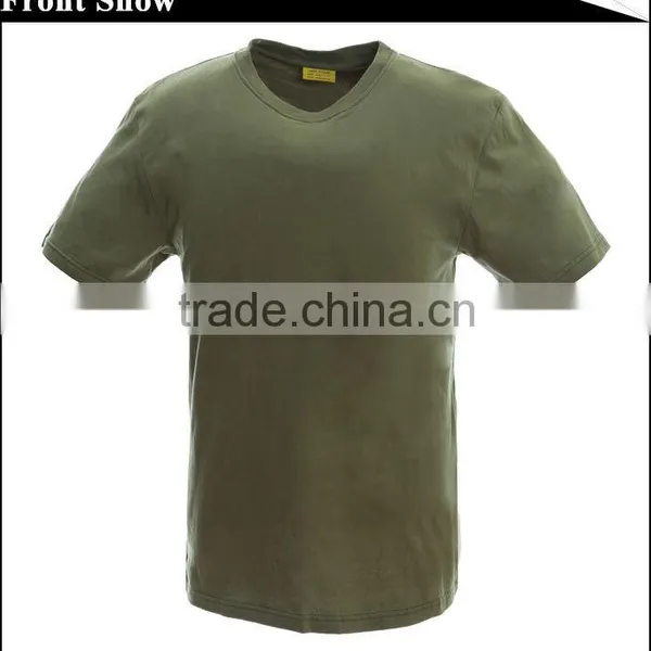 100% Cotton Material Tactical Wear Army Green T-shirt