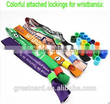 Custom RFID Fabric Woven Festival Polyester Wristbands RFID for Events and Concert photo-2
