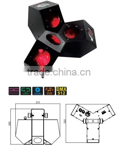 Factory Price Indoor 18x3W RGB Sound-activated LED Laser Disco Light photo-2