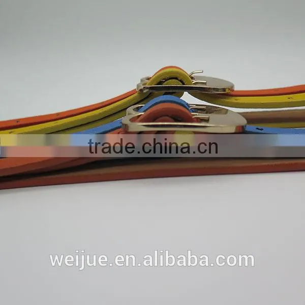 Fashionable 2 Colors Skinny Belt Colorant Match Belts for Women photo-2