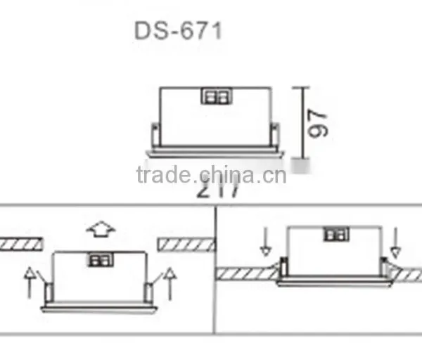 DS-671 High Quality Sound Full Range Ceiling Speaker With Amplifier photo-4