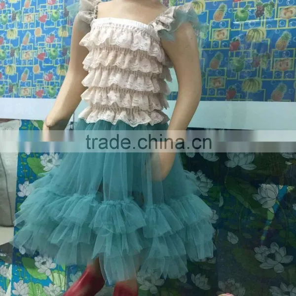 Flower Girl Net Dresses Lovely Halter Square Pink Beading Little Girl's Pageant Dresses Ball Gown Flower Girl Dresses