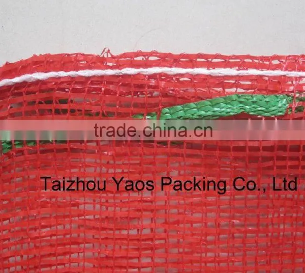 Red PP Tubular Mesh Bag Onion Circular Tubular Bag photo-4