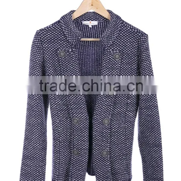 Ladies Knitted Buttoned Winter Jacket Mixed Color High Quality Knitwear Producer in Turkey Casual Knit Jacket Supplier in Turkey photo-6