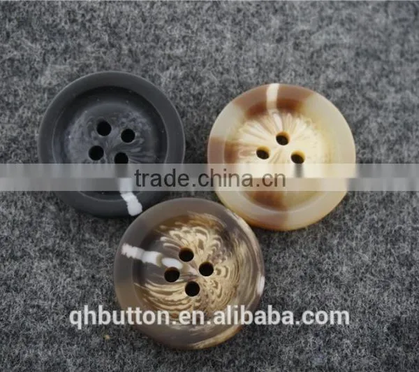 Chinese Wholesale Horn 4-holes Resin Button for Garment Accessories photo-3