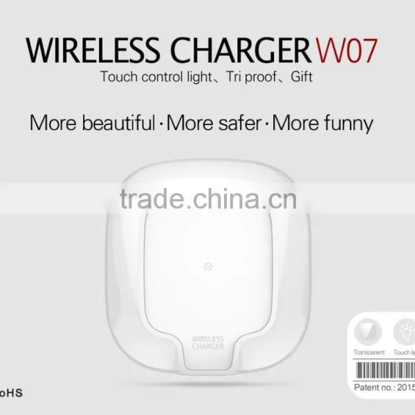 HC1001 2016 new trending products transparent high quality wireless device qi wireless charger fast charging pad