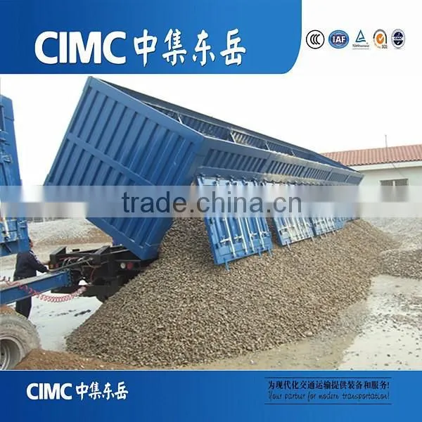 CIMC Sand and Stone Transporting Rear Dump Trailer Truck For Sale photo-6