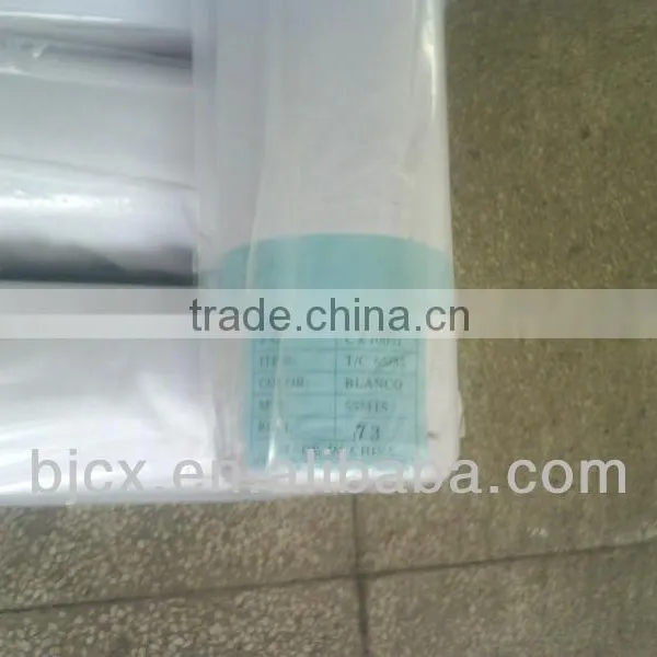 T/c 80/20 21x21 108x58 57/58" 3/1 White Workwear Clothing Fabric