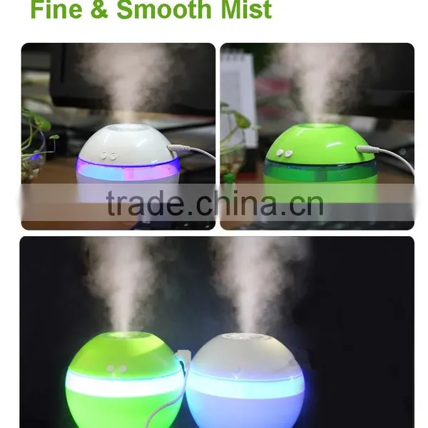 USB Mini Aroma Humidifier With LED for Car or Home Use photo-2