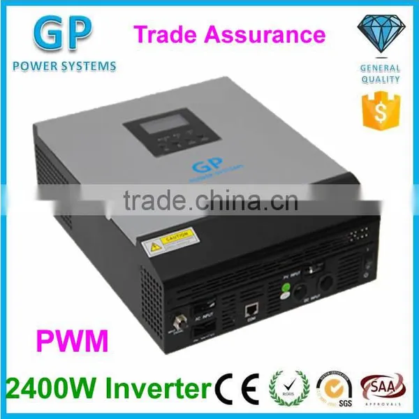 GP Inverter PWM Solar Inverter 2400W 24V 12V Inverter With PV Charger 110V 120V 220V 3000VA